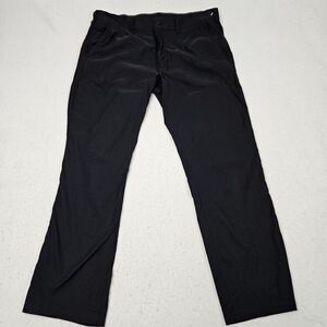Eddie Bauer Tech Hiking Pants Size 38x32 Black Lightweight Moisture Wicking